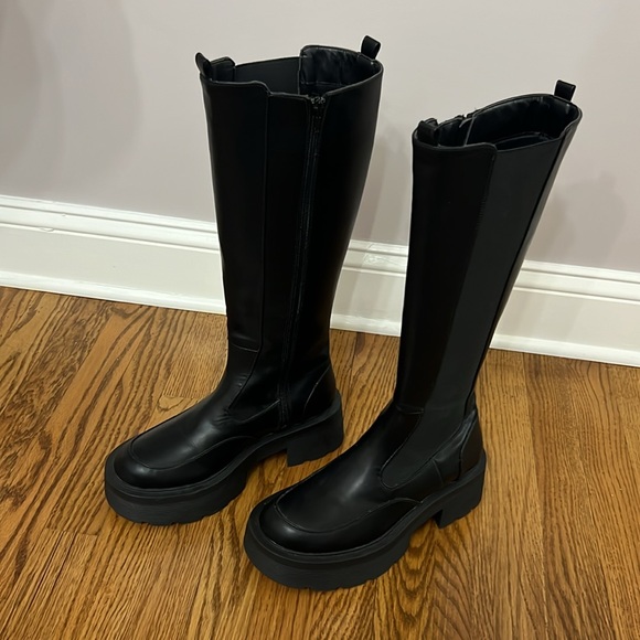 Knee high platform chelsea boots - Picture 5 of 6